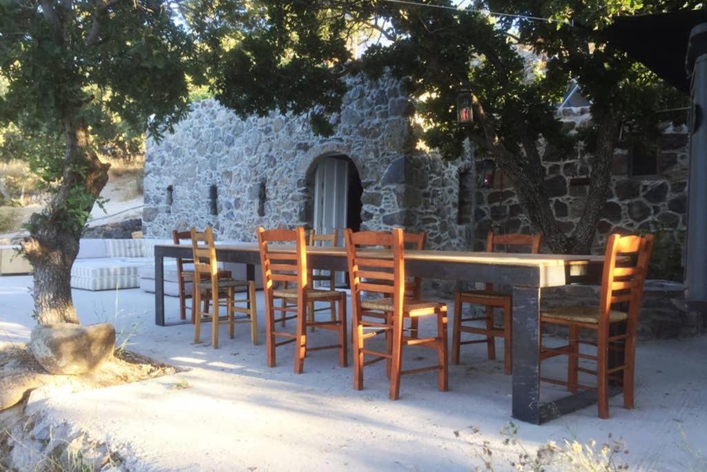 My Old Stone House In A 2 000 Sqm Private Garden With Fab Glamping Tent Mandraki  Exterior photo